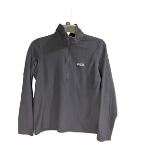 Patagonia Lightweight Fleece Pullover 1/4 Zip Navy Womens Size Small